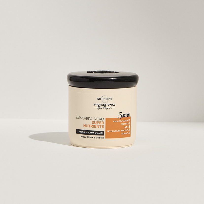 Biopoint 5 Azioni Maschera Siero Super Nutriente Capelli Secchi e Sfibrati 300 ml